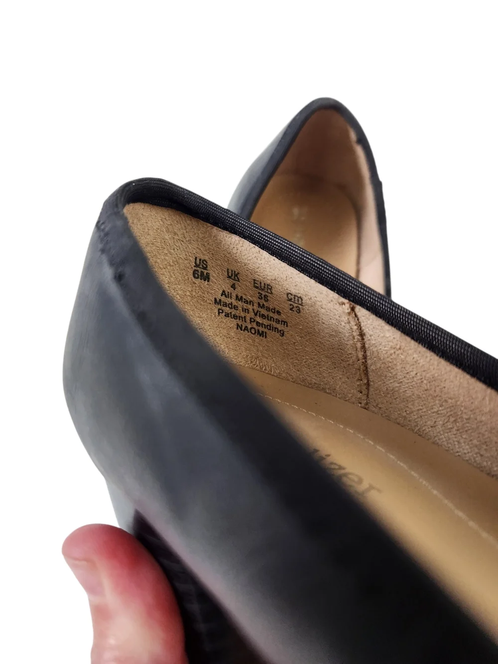 Naturalizer Comfort Black Leather Heel Pumps Size 6 Never Worn 2.5" Heel Height - Picture 6 of 6